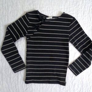 Zara Girl's Ribbed Striped Longsleeve 6-7Yrs
